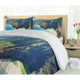 thumbnail image 5 of Ambesonne Hawaii Duvet Cover Sets, Na Pali Coast Island, 2-Queen, Blue Green Brown, 5 of 7