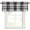 Black Gray3, variant on Beige Buffalo Plaid Rod Pocket Curtain Valance, Farmhouse Modern Checkered Farmhouse Window Valance for Living Room, Bedroom, Kitchen 42"W x 12"L