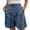 Z04Blue, variant on Shorts High Waisted Pleated Lightweight Casual Summer Trendy 2026 Work Trouser Shorts with Pockets Army Green S