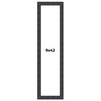 9x42 Frame Brown Rustic Solid Wood Picture Frame 1.5 Inches Wide | Interior Frame Depth 0.5 Inches