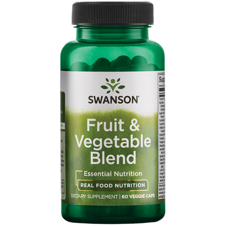 Swanson Fruit & Vegetable Blend 60 Veg Caps