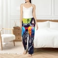 thumbnail image 4 of Fotbe Rainbow Bulldog Sunglasses Pantalones de Pijama para Mujer, Pantalones de Dormir, Pantalones Pj con Cordón y Bolsillos-Medium, 4 of 6