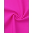 thumbnail image 5 of DARING DIVA Plus Size V Neck Tummy Control Two Piece Swimsuit 1X Hot Pink, 5 of 5