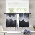 thumbnail image 2 of Black Coastal Sheer Curtains 54 Inches Length 2 Panels Set, Window Sheer Curtains for Living Room/Bedroom, Summer Beach Seaside Ocean Nautical Light Filtering Rod Pocket Curtain 52'' x 54'' x 2, 2 of 7
