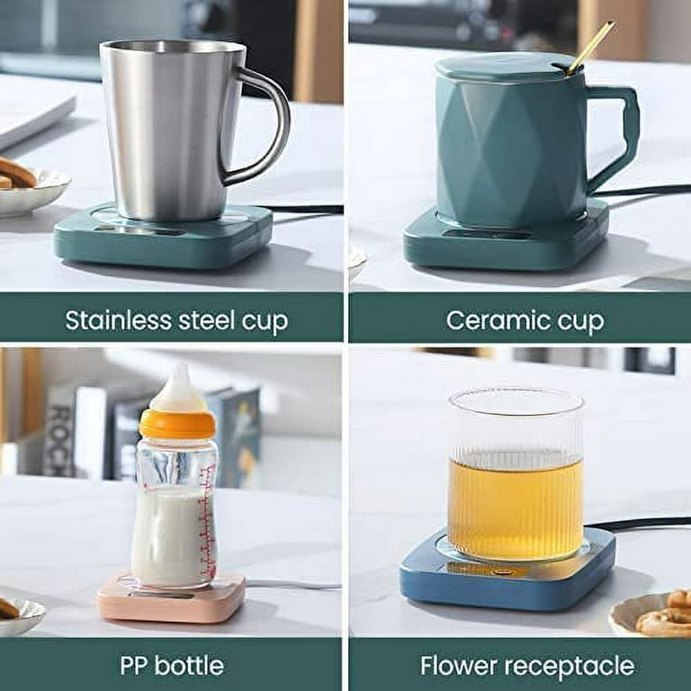 Electric Heated Coaster Coffee Mug Cup Warmer Pad kit USB Powered For Home  Office Milk Tea Water Heating Mat Thermostatic Birthday Christmas Gift