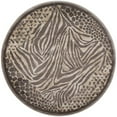 thumbnail image 1 of Radici 3808-0014-BROWN Garda Round Animal Print Rugs, Brown - 5 ft. 3 in., 1 of 3