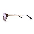 thumbnail image 4 of Womens Flat Top Shield Cat Eye Rectangle Squared Cat Eye Sunglasses Tortoise Gold Purple, 4 of 4