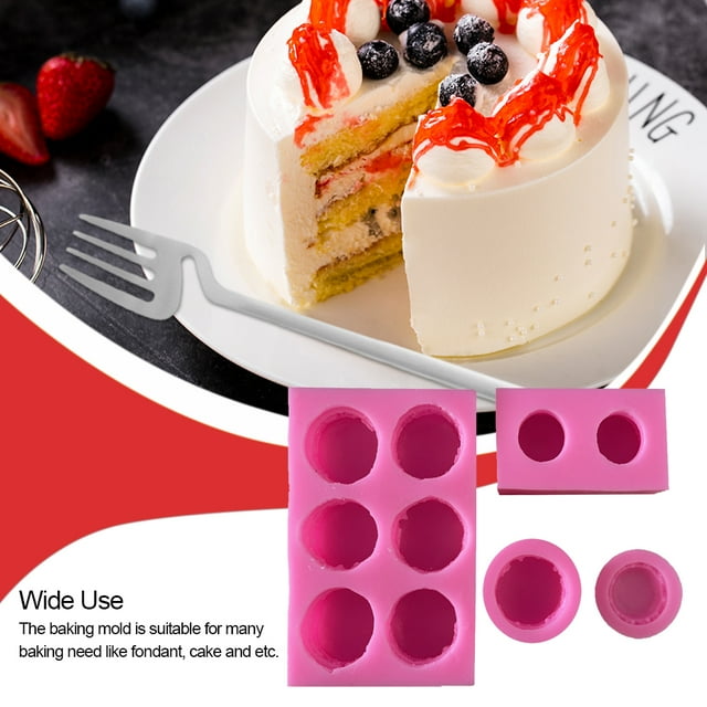 VONKY Fondant Mold Replacement Non-stick Flexible Home Kitchen Bakery Sugar Pastry Pudding Chiffon Mould Accessories Type 1