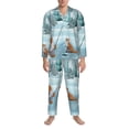 thumbnail image 3 of Balery Gnome And Red Fox Fishing Pattern Pajama Sets for Men Long Sleeve 2 Piece Sleepwear Loungewear Sets Soft PJ's with Pockets Long Sleeve Comfy Pj Sets-X-Large, 3 of 7