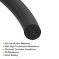 thumbnail image 3 of Silicone Foam Seal Strip, 1.8mm(0.07") Dia 8 Meters(26.25 Ft) Long Sponge Seal Strip, Black, 3 of 6