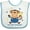 White and Blue, variant on Inktastic Monkey Boy 1st Hanukkah Boys Baby Bib