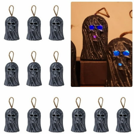 

Mikease Today！ Small Book Lamp Halloween Lamp 12Pcs Headdress Table Lamp Colorful Gradient Light Head Night Lamp Hanging Light for Home House Trees Desktop Decoration