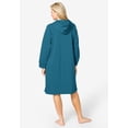 thumbnail image 2 of Dreams & Co. Plus Size Short Hooded Sweatshirt Robe, 2 of 6