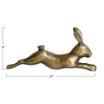 thumbnail image 3 of Creative Co-Op Decorative Embossed Aluminum Rabbit, Antique Brass, 3 of 12