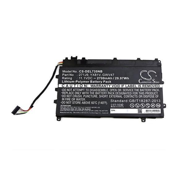 2700mAh 0271J9 0MN791 GWV47 0GWV47 YX81V MN791 271J9 3WKT0 Battery for DELL Latitude 13 7350 Latitude 13 7000(CAL007LATI735