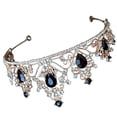 thumbnail image 6 of SEWCHICS Crown Shape Bridal Tiara Zinc Alloy 1Pcs 6.7X6.7In, 6 of 8