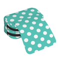 thumbnail image 4 of Goofa Teal Turquoise And White Polka Dot Pattern Double Layer Pen Pencil Case, Protective Large Capacity Storage Organizer Pen Pouch, Office College Supplies for Teens Adults, 4 of 7