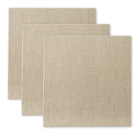 Paneles de lino imprimado transparente Senso de 12 x 12 pulgadas, paquete de 3