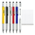 thumbnail image 1 of 5pcs 6 en 1 Bolígrafo Multitool de Aluminio Regalos para Hombres con Bolígrafo, Regla, Destornillador, Lápiz Táctil, Recargas, 1 of 5