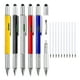 thumbnail image 1 of 5pcs 6 en 1 Bolígrafo Multitool de Aluminio Regalos para Hombres con Bolígrafo, Regla, Destornillador, Lápiz Táctil, Recargas, 1 of 5