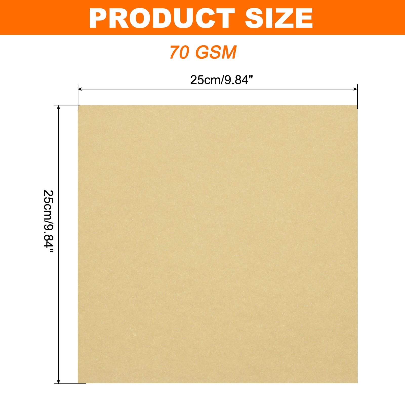 Uxcell 75 Sheets Origami Paper Double Sided 10x10 Inch(25x25cm) 70GSM Origami Paper Square Sheet Easy Fold for Beginners DIY Arts Crafts Projects, Brown