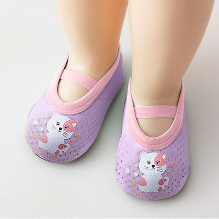 

Boys Girls Animal Prints Cartoon Socks Toddler Breathable Mesh The Floor Socks Barefoot Socks Non Slip Shoes
