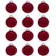 thumbnail image 1 of Dgankt - 12 bolas navideñas de terciopelo (8 cm) para árbol de Navidad, adornos navideños colgantes para la familia (rojos), 1 of 6