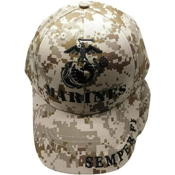 U.S Marine Corps Semper FI Hat Digital Desert Camouflage USMC Licensed ball Cap