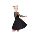 thumbnail image 6 of Girls Dress Black Sheer Mesh Long Sleeve Pearl Cotton Formal 10 Years, 6 of 7