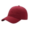 thumbnail image 3 of Mens Hat Unisex Baseball Outdoor Base Adjustable Trendy Sports Relaxed Leisure Wear with Curved Brim Dome Caps for Men Red One Size, 3 of 3
