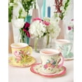 thumbnail image 2 of Talking Tables 24 x Vintage Paper Floral Disposable Tea Cups & Saucer Set, Afternoon Tea Party Table Decorations For Mother’s Day, Birthday, Baby Shower, Wedding, 2 of 4