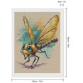 thumbnail image 2 of Diamond Art Kits for Adults, Cartoon Dragonfly ArtDiamond Painting Kits for Beginners, Frameless Round 5D Full Drill Diamonds Art Gem Art Crafts Home Decor Gifts, 2 of 8