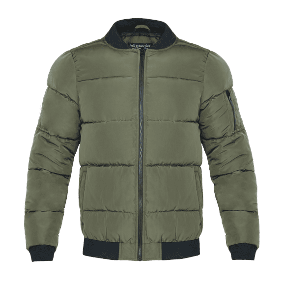 Beautiful Giant Lightweight Men's Bomber Puffer Jacket Full Zip Winter Coat