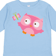 thumbnail image 4 of Inktastic Pink Owl and Butterfly Girls Long Sleeve Toddler T-Shirt, 4 of 5