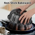thumbnail image 6 of 2 Pack 9.5 Inch Non-Stick Fluted Tube Cake Pan - Heavy Duty Carbon Steel Bundt Pan for Pound Cake, Jello, Gelatin and Chocoflan, 6 of 6