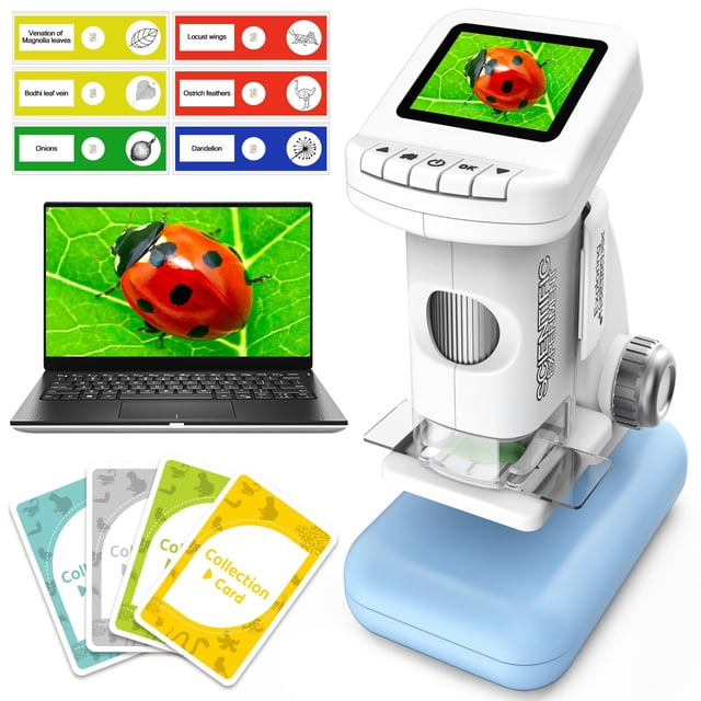 Microscopio portátil de bolsillo Tozuoup 1200X con foto y vídeo