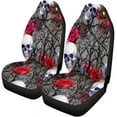 thumbnail image 2 of FMSHPON Set of 2 Car Seat Covers Skulls Rose Flowers and Branches Watercolor for Dia De Universal Auto Front Seats Protector Fits for Car,SUV Sedan,Truck, 2 of 5
