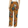 thumbnail image 3 of Haiem Cartoon Tractor Women's Pajama Pants Ultra Lightweight Pjs Bottoms Sleepwear Bottom Pants With Pocket Drawstring-Small, 3 of 9