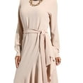 thumbnail image 4 of Light Beige - Crew neck - Unlined - Modest Dress - Refka, 4 of 5