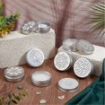 thumbnail image 4 of 12pcs Aluminium Tins 3 Style Round Container 2 Ounce Empty Tins with Hollow Lids Refillable Spice Containers, 4 of 5