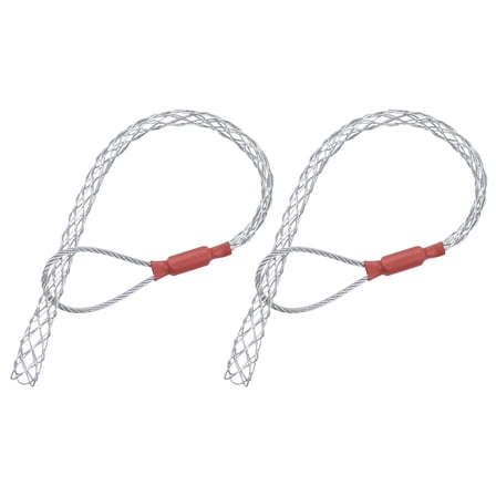 Uxcell Cable Pulling Grip for 7-12mm Cable 34cm Wire Mesh Puller Socks Grip Single Head,2 Pcs