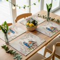 thumbnail image 5 of Birds Floral Placemats Set of 2, Farmhouse Vintage Pink Flower Leaf Washable Wipeable Table Mats for Dining Tables, Indoor Outdoor Kitchen Place Mats for Holiday Party Table Decor, 5 of 9