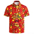 thumbnail image 5 of XIAOCHA Mexican Fiesta Polo Shirt for Men Casual Short Sleeve Fun Holiday Party Tees, 5 of 5