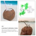 thumbnail image 4 of 10 piezas de herramientas para mariscos, perforadora, abridor de conchas para limpiar, cepillo, raspador facial, cocos de plástico, 4 of 6