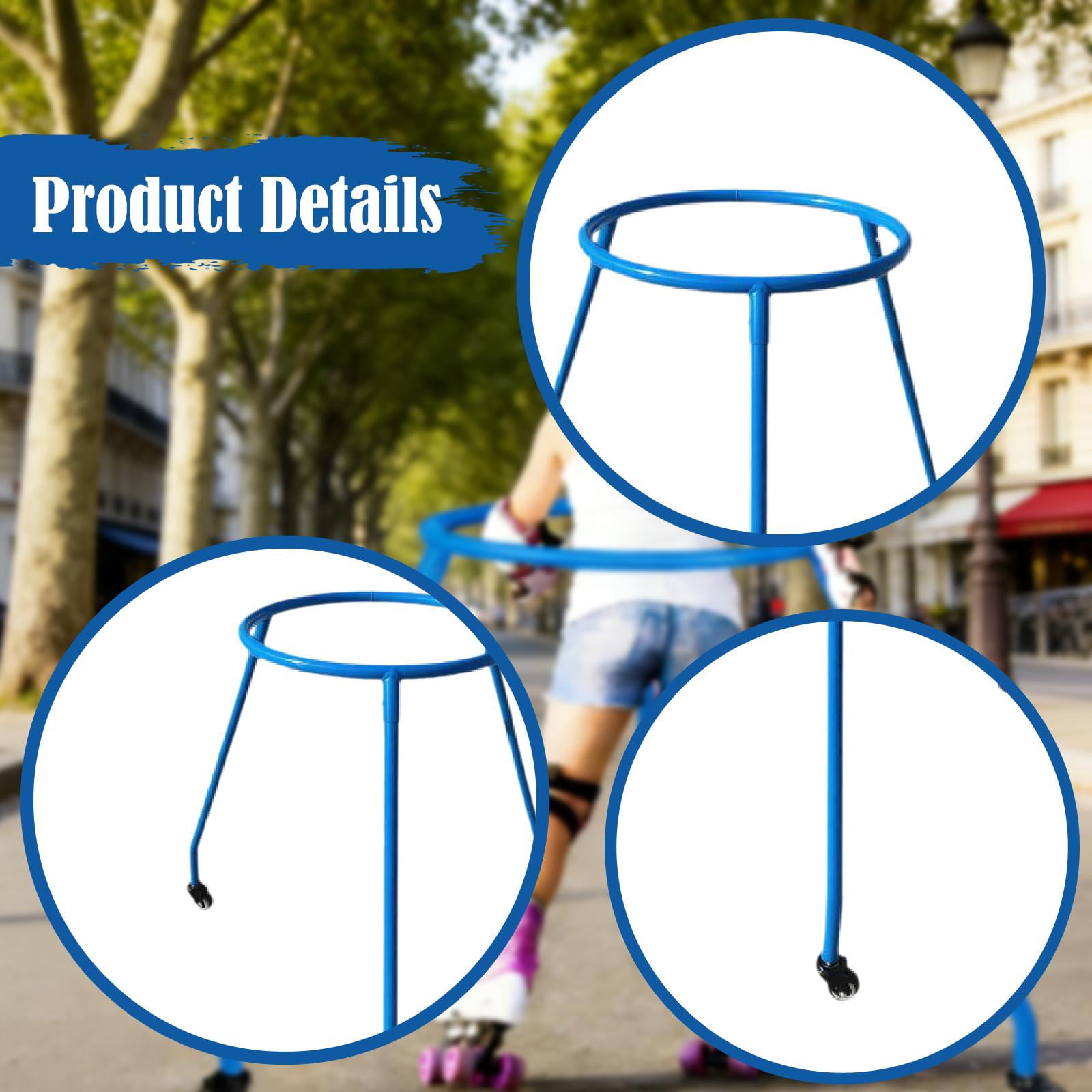 harayaa Adjustable Roller Skate Support for Children with A High-quality Steel Frame for Blue S