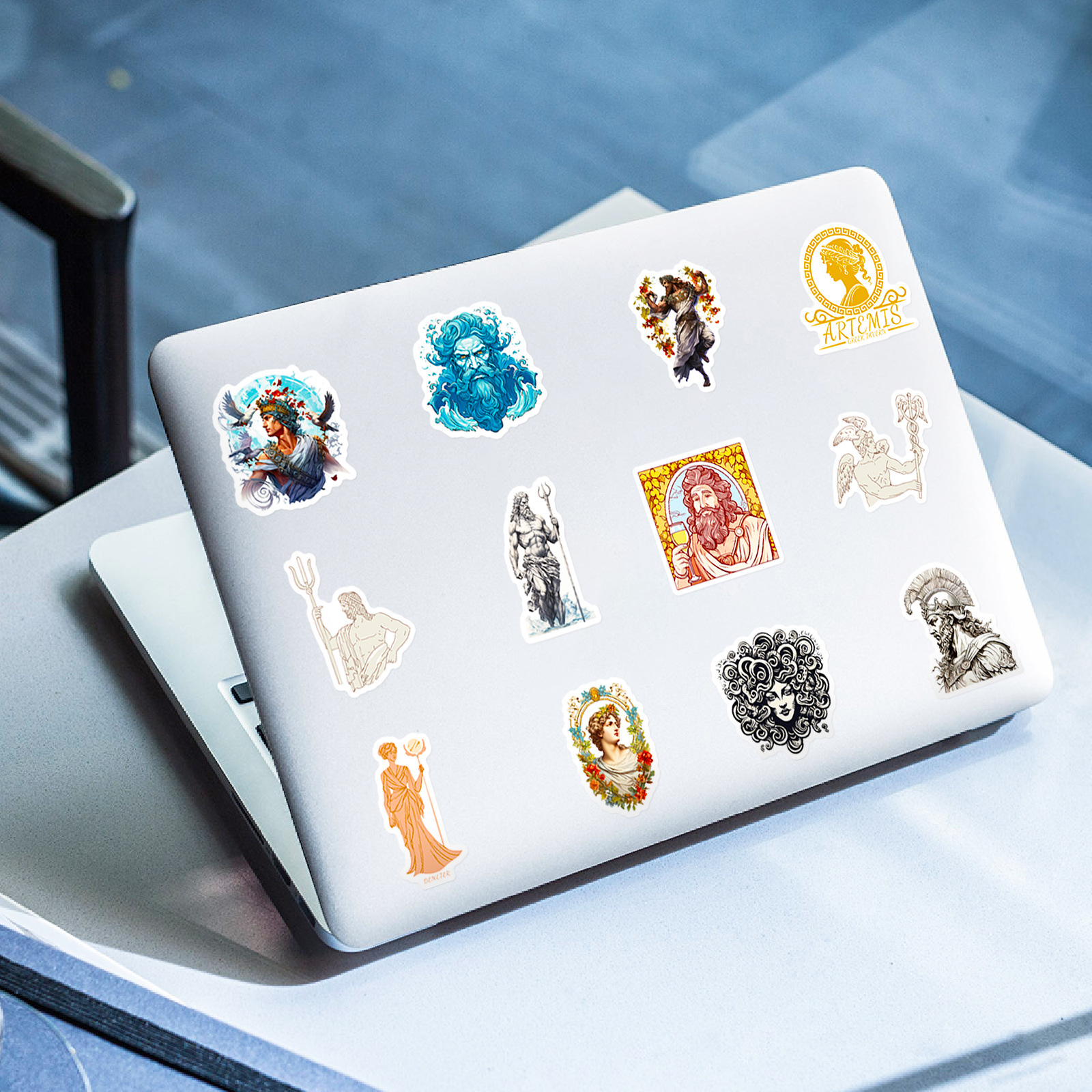 50 Pack Greek Mythology Characters Stickers - Trendy Waterproof, Reusable DIY Decals, Creative Journal Stickers, Handcrafted Decoration