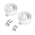thumbnail image 1 of Boat Latch Slam Latch Flush Pull Slam Latch Round Pull Latch Marine Hatch Latch for Boat Deck RV Cabinet Door Drawers, 1 of 6