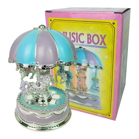 

HAFNFUE Lighting Dome Ca Rousel Music Cake Baking Decoration Birthday Gi Ft Handicrafts Decoration Music Boxes for Little Girls