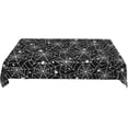 thumbnail image 3 of Halloween Tablecloth Rectangle 60x120 Inch,Black White Spider Webs Stars Table Cloth,Stain Resistance Polyester Fall Autumn Holiday Indoor Outdoor Table Covers for Kitchen Dining Parties, 3 of 6