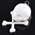 thumbnail image 2 of Infusor de té de silicona BRILLAR BR White Skull herramienta de elaboración de cerveza, 2 of 5
